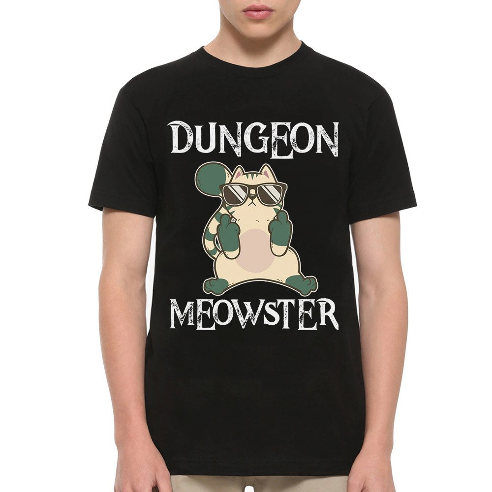 Katze Dungeon Meowster T-Shirt/Dnd Dungeons & Dragons Shirt Herren Damen Alle Größen | Yw-344 von YouthWindsInc