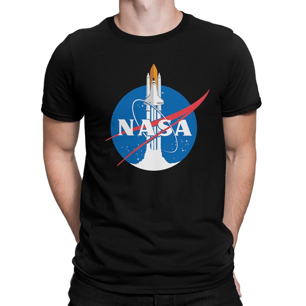 Nasa Space Shuttle Logo T-Shirt/100% Baumwolle Herren Damen Alle Größen | Yw-156 von YouthWindsInc