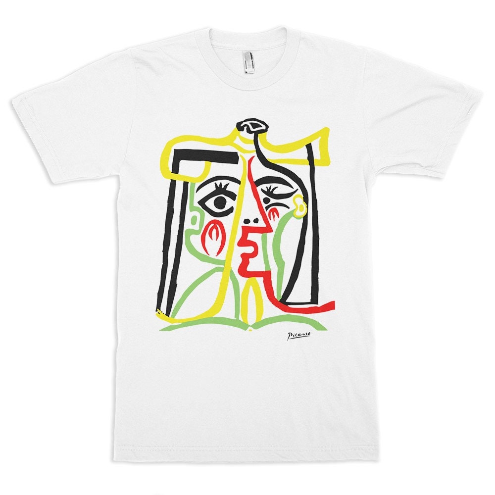 Pablo Picasso Jacqueline Mit Strohhut T-Shirt/100% Baumwolle Herren Damen Alle Größen | Yw-160 von YouthWindsInc