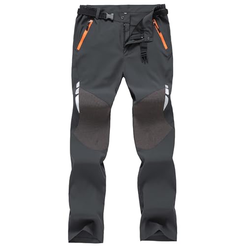 Youthful flying Pantalon de Randonnée Pour Homme Coupe-Vent Pantalon D'extérieur Avec Poches Zippées(Size:L,Color:Grau) von Youthful flying