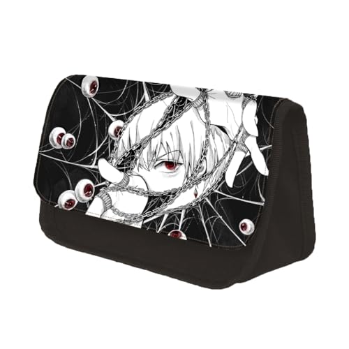 Youxy Anime Federmäppchen Killua Zaoldyeck/Gon Freecss Stiftebox Große Kapazität Schüler Federmäppchen Cartoon Schreibwaren Tasche Schulbedarf für Mädchen Jungen, Typ 11, Federmäppchen von Youxy