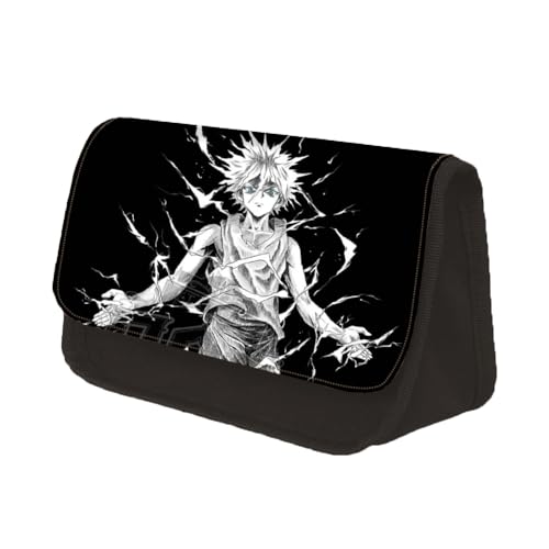 Youxy Anime Federmäppchen Killua Zaoldyeck/Gon Freecss Stiftebox Große Kapazität Schüler Federmäppchen Cartoon Schreibwaren Tasche Schulbedarf für Mädchen Jungen, Typ 13, Federmäppchen von Youxy