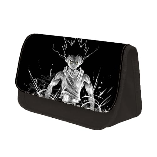 Youxy Anime Federmäppchen Killua Zaoldyeck/Gon Freecss Stiftebox Große Kapazität Schüler Federmäppchen Cartoon Schreibwaren Tasche Schulbedarf für Mädchen Jungen, Typ 14, Federmäppchen von Youxy