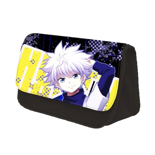 Youxy Anime Federmäppchen Killua Zaoldyeck/Gon Freecss Stiftebox Große Kapazität Schüler Federmäppchen Cartoon Schreibwaren Tasche Schulbedarf für Mädchen Jungen, Typ 16, Federmäppchen von Youxy