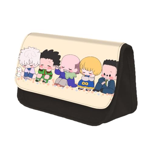 Youxy Anime Federmäppchen Killua Zaoldyeck/Gon Freecss Stiftebox Große Kapazität Schüler Federmäppchen Cartoon Schreibwaren Tasche Schulbedarf für Mädchen Jungen, Typ 18, Federmäppchen von Youxy