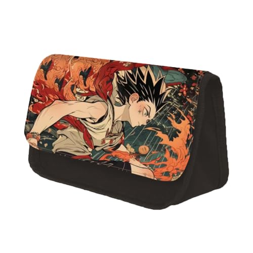 Youxy Anime Federmäppchen Killua Zaoldyeck/Gon Freecss Stiftebox Große Kapazität Schüler Federmäppchen Cartoon Schreibwaren Tasche Schulbedarf für Mädchen Jungen, Typ 2, Federmäppchen von Youxy