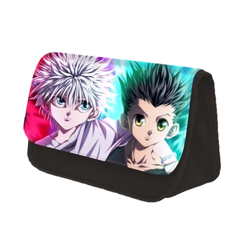 Youxy Anime Federmäppchen Killua Zaoldyeck/Gon Freecss Stiftebox Große Kapazität Schüler Federmäppchen Cartoon Schreibwaren Tasche Schulbedarf für Mädchen Jungen, Typ 8, Federmäppchen von Youxy