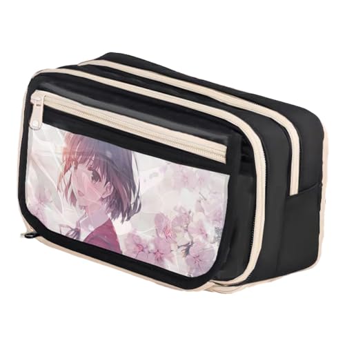 Youxy Anime Federmäppchen Teenager Kira Yoshikage/Joseph Joestar Pencil Case Print Tasche Große Schreibwaren Studenten Back to School für Jungen Mädchen von Youxy