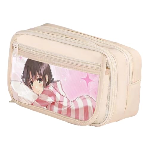 Youxy Anime Federmäppchen Teenager Kira Yoshikage/Joseph Joestar Pencil Case Print Tasche Große Schreibwaren Studenten Back to School für Jungen Mädchen von Youxy