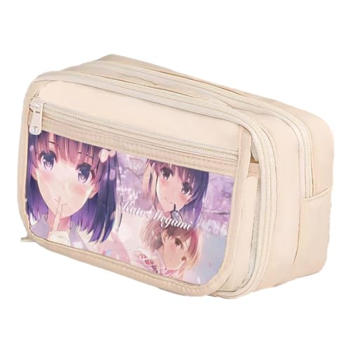 Youxy Anime Federmäppchen Teenager Kira Yoshikage/Joseph Joestar Pencil Case Print Tasche Große Schreibwaren Studenten Back to School für Jungen Mädchen von Youxy