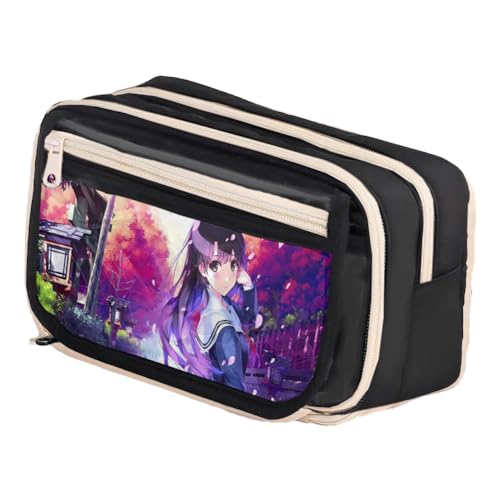 Youxy Anime Federmäppchen Teenager Kira Yoshikage/Joseph Joestar Pencil Case Print Tasche Große Schreibwaren Studenten Back to School für Jungen Mädchen von Youxy