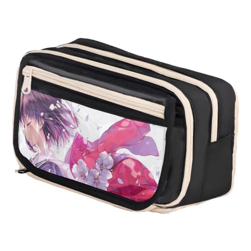 Youxy Anime Federmäppchen Teenager Kira Yoshikage/Joseph Joestar Pencil Case Print Tasche Große Schreibwaren Studenten Back to School für Jungen Mädchen von Youxy