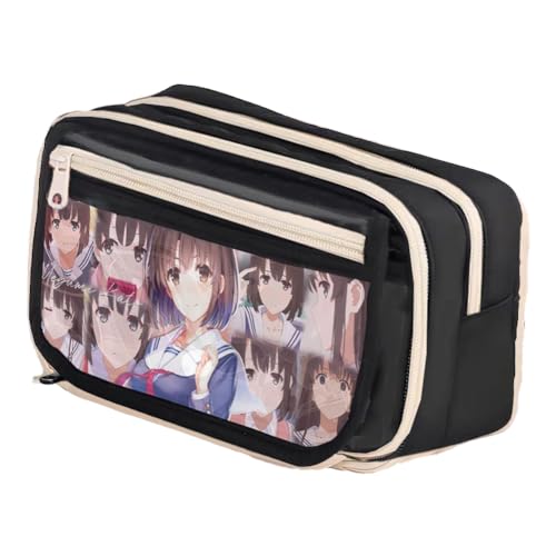 Youxy Anime Federmäppchen Teenager Kira Yoshikage/Joseph Joestar Pencil Case Print Tasche Große Schreibwaren Studenten Back to School für Jungen Mädchen von Youxy