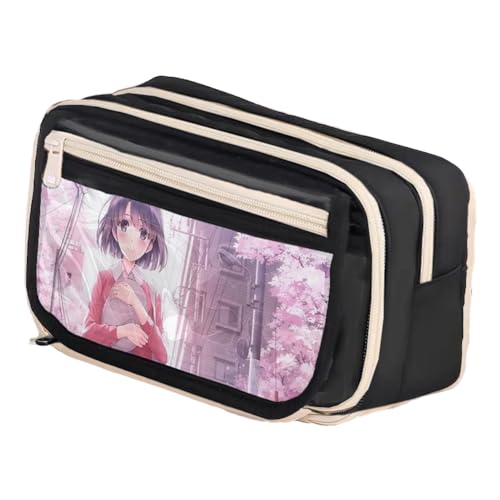 Youxy Anime Federmäppchen Teenager Kira Yoshikage/Joseph Joestar Pencil Case Print Tasche Große Schreibwaren Studenten Back to School für Jungen Mädchen von Youxy
