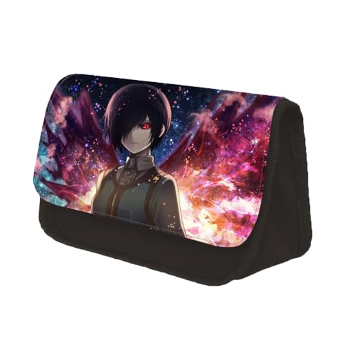 Youxy Anime Kaneki Ken Federmäppchen Kirishima Toka/Kamishiro Rize Stiftebox Große Kapazität Federmäppchen Cartoon Schreibwaren Tasche Schulbedarf für Mädchen Jungen, Typ 1, Federmäppchen von Youxy