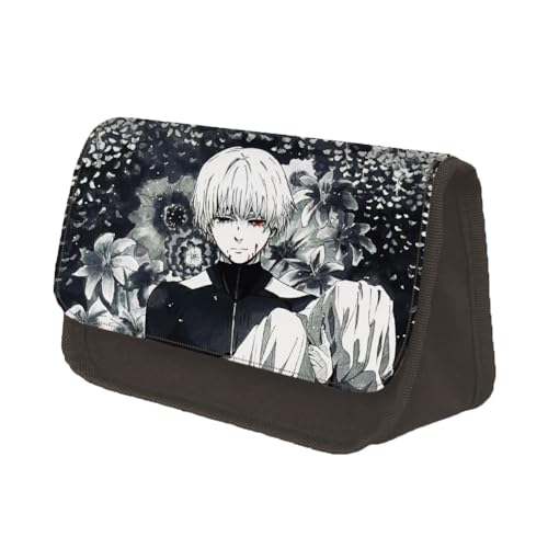 Youxy Anime Kaneki Ken Federmäppchen Kirishima Toka/Kamishiro Rize Stiftebox Große Kapazität Federmäppchen Cartoon Schreibwaren Tasche Schulbedarf für Mädchen Jungen, Typ 11, Federmäppchen von Youxy
