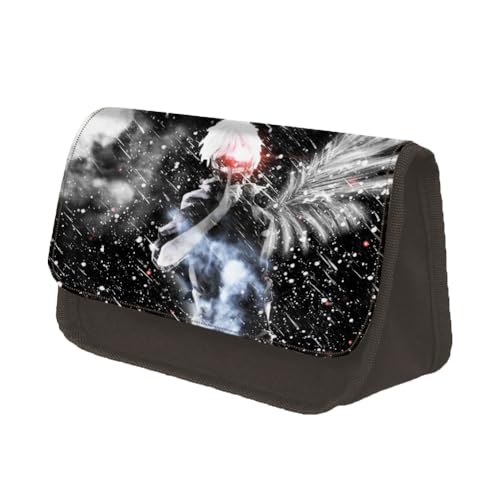 Youxy Anime Kaneki Ken Federmäppchen Kirishima Toka/Kamishiro Rize Stiftebox Große Kapazität Federmäppchen Cartoon Schreibwaren Tasche Schulbedarf für Mädchen Jungen, Typ 3, Federmäppchen von Youxy