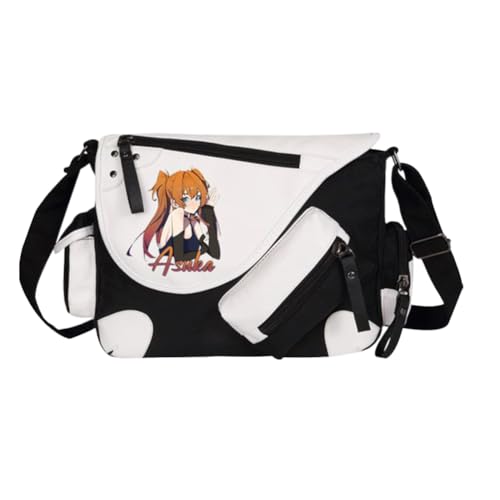Youxy Asuka Langley Soryu Umhängetasche Anime Große Kapazität Handtasche Anime Charakter Schultertasche Daypack für Männer, Frauen von Youxy