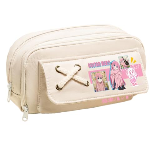 Youxy Goto Hitori Federmäppchen Anime Yamada Ryo/Ijichi Nijika Bleistiftbox Große Kapazität Stifttasche Cartoon Print Stifteetui Schulsachen für Teenager von Youxy