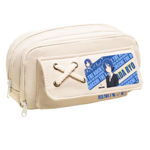 Youxy Goto Hitori Federmäppchen Anime Yamada Ryo/Ijichi Nijika Bleistiftbox Große Kapazität Stifttasche Cartoon Print Stifteetui Schulsachen für Teenager von Youxy
