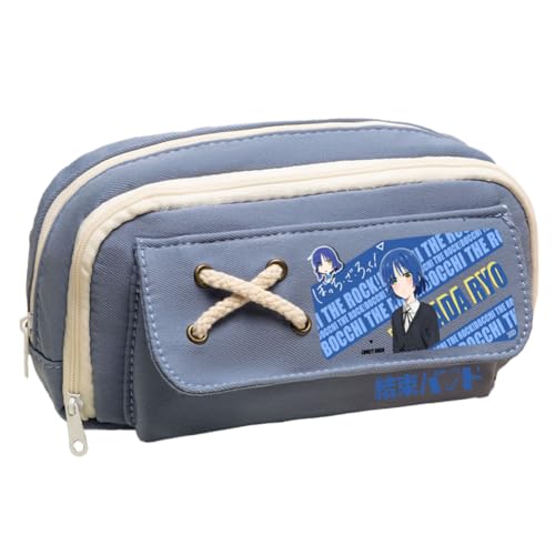 Youxy Goto Hitori Federmäppchen Anime Yamada Ryo/Ijichi Nijika Bleistiftbox Große Kapazität Stifttasche Cartoon Print Stifteetui Schulsachen für Teenager von Youxy