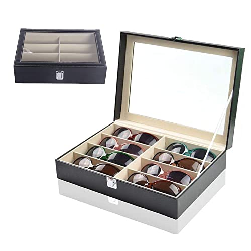 Youyijia Brillenbox für 8 FäCher Brillen Sonnenbrillen Aufbewahrung Brillenbox FüR Mehrere Brillen Brillenaufbewahrung Mehrere Brillen für Onnenbrillen Glas Schmuck 33.3x24.4x8.5cm Youyijia Brillenbox für 8 FäCher Brillen Sonnenbrillen Aufbewahrung Brillenbox FüR Mehrere Brillen Brillenaufbewahrung Mehrere Brillen für Onnenbrillen Glas Schmuck 33.3x24.4x8.5cm von Youyijia
