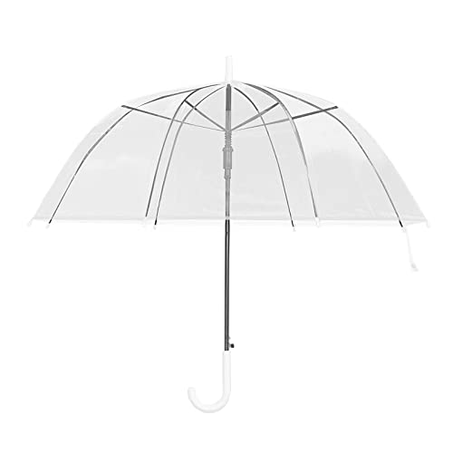 Youyijia Durchsichtiger Regenschirm Stockschirme Ø87 cm Transparenter Regenschirm Eleganter Regenschirm in Transparent mit C-Griff Ergonomischer Griff Nutzbar Als Hochzeitsschirm Youyijia Durchsichtiger Regenschirm Stockschirme Ø87 cm Transparenter Regenschirm Eleganter Regenschirm in Transparent mit C-Griff Ergonomischer Griff Nutzbar Als Hochzeitsschirm von Youyijia