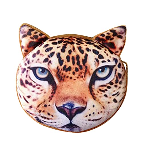 Für Herren Modische und niedliche Cartoon-Tiergeschenke Geldbörse BagCard Bag Key Bag 3D Tiger Printing Wallet Münzfach für Schlüssel (Q, One Size) von Youyu77