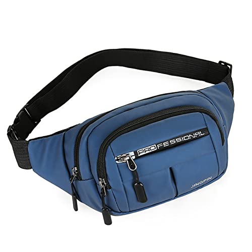 Hüfttaschen Für Gurt Männer und Frauen Mode Kapazität Umhängetasche einfache lässige Schultertasche Gürteltasche Geflochtene Halbmondtasche (Blue, One Size) von Youyu77