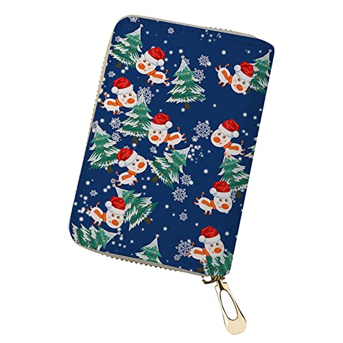 Youyu77 Brieftasche Damen Groß Glitzer Weihnachts-Multifunktions-PU-Kartentasche Santa-Visitenkartenhüllen-Kartentasche Kinder Mini Geldbeutel zum Umhängen (C, One Size) von Youyu77