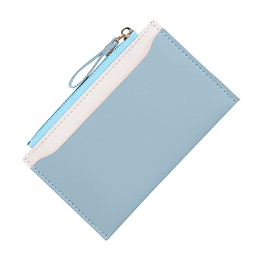 Youyu77 Brieftasche Herren Groß Mit Münzfach Multinationale Karte Slot-Geldbörse für Frauen Geldbörse für Multino-Kartenmünze Schlüssel-RFID-Geldbörse (Blue, One Size) von Youyu77