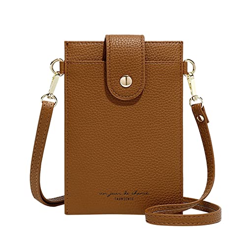 Youyu77 Coole Hosen Damen Mit Taschen Kleine modische, frische und süße Boho-Umhängetasche für Damen Schlüssel-RFID-Kartenetui Bauchtasche grün (Brown, One Size) von Youyu77