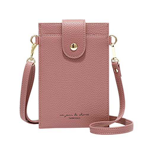 Youyu77 Coole Hosen Damen Mit Taschen Kleine modische, frische und süße Boho-Umhängetasche für Damen Schlüssel-RFID-Kartenetui Bauchtasche grün (Hot Pink, One Size) von Youyu77