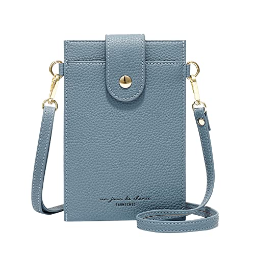 Youyu77 Coole Hosen Damen Mit Taschen Kleine modische, frische und süße Boho-Umhängetasche für Damen Schlüssel-RFID-Kartenetui Bauchtasche grün (Light Blue, One Size) von Youyu77