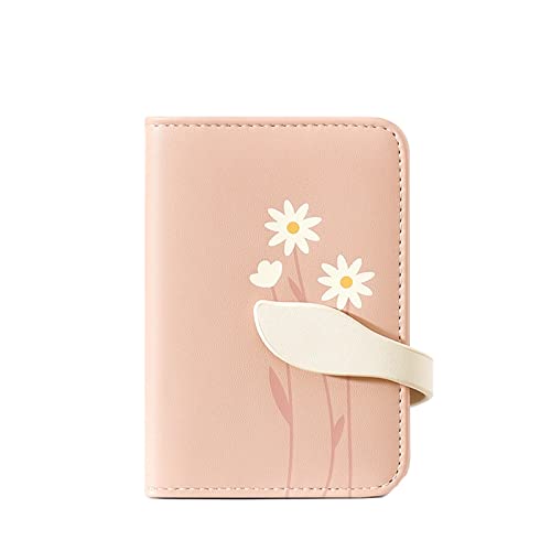 Youyu77 Herren Geldbörsen Damen Kleine Mode Blumendruck Geldbörse Multi Card ID Bag Damen Geldbörse Clutch Bag Schlüsselgeldbörse (Pink, One Size) von Youyu77