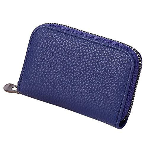 Youyu77 Kitkartenhüllen Damen Mode Reißverschluss ID Lange Brieftasche Einfarbig Frauen Haspe Geldbörse Mehrere Kartenfächer Clutch Bag Männer Handytasche Schlüssel-Multifunktionsetui (D, One Size) von Youyu77