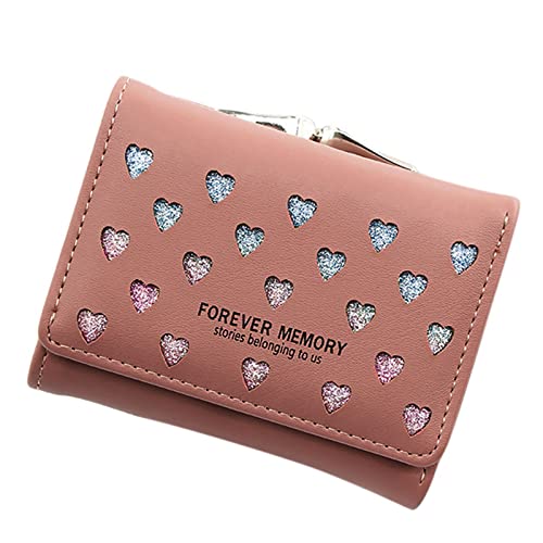 Youyu77 Kitkartenhüllen Für Herren Farbe Karte Fransen Damentrend Outdoor-solide Geldbörse aus Modetasche Schlüsseletui mit Karabinerhaken (Pink, One Size) von Youyu77