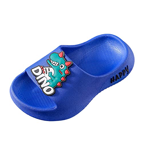 Youyu77 Mädchen Hausschuhe Kindergarten Kinder Hausschuhe Sommer niedlich Cartoon Boy Baby Badezimmer Sandalen Hüttenschuhe für Jungen (Blue, 27 Toddler) von Youyu77