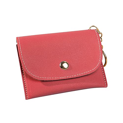 Youyu77 Mini Brieftasche Reißverschluss Frauen Mini Kartenaufbewahrungstasche Kartenhalter Schlüsselaufbewahrungstasche Geldbeutel Schlüsselkartenetui (RD2, One Size) von Youyu77