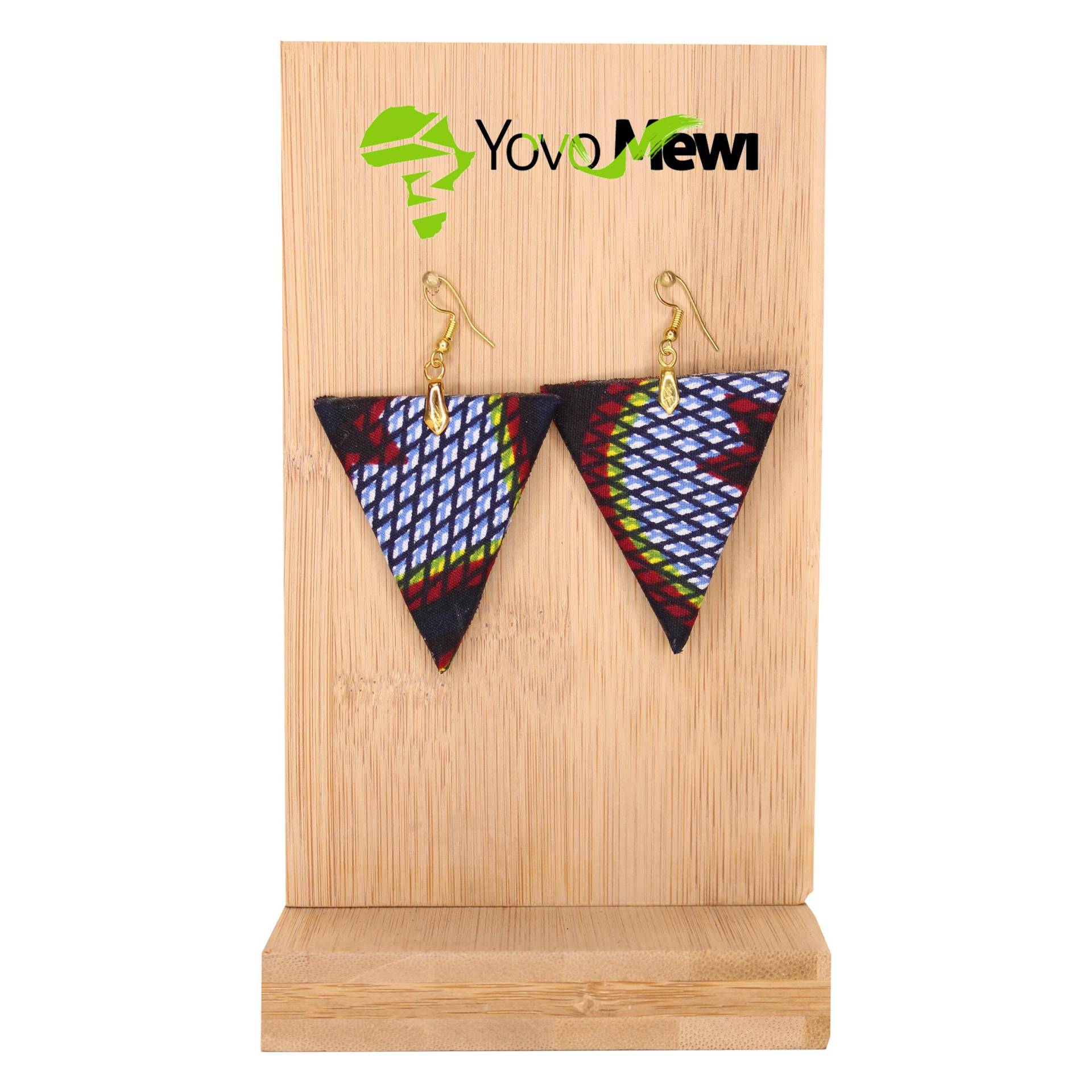 Ohrringe Aus Wax-Kongress-stoff, Dreiecksform, Wax-Schmuck Nr. 20 von YovoMewi