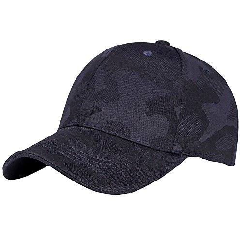 Unisex M?ner Frauen Camouflage Baseball Cap Hysteresenhut Hip-Hop Einstellbare Kappen (5Blau) von Yowablo