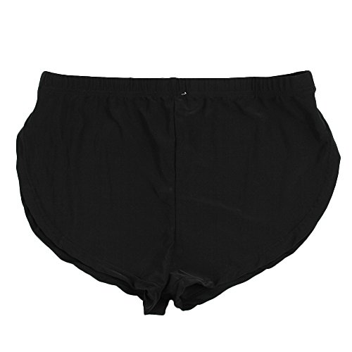 Yowablo Herren Boxershorts Retro Unterwäsche Brief Reine Farbe Boxer Briefs (XL,2Schwarz) von Yowablo