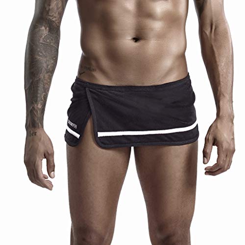 Yowablo Herren Shorts Badepants Sweatshorts Sport Shorts Trainingsshorts Kurze Jogginghose Boxer Shorts Kurze Hose Boxershorts Bermudas Sunbrief (XXL,Schwarz) von Yowablo