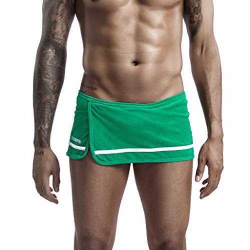 Yowablo Herren Sport Shorts Laufshorts Kurze Running Sporthose Fitness Zuhause Hosen (M,Grün) von Yowablo