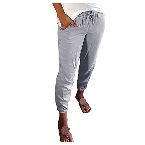 Yowablo Lange Hosen für Frauen mit Taschen Hosenboden für Frauen Sommer-Saitenhose Kaschmir Hose Damen von Yowablo