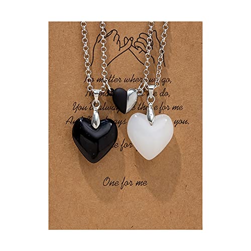 Yowablo Liebespaar-Halsketten ziehen die gleiche Halskette an Naturstein-Anhänger-Halskette Liebeskette Ich liebe dich Schmuck Valentinstagsgeschenk Ketten Mit Haken von Yowablo