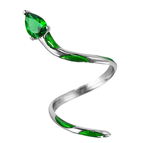 Yowablo Silber Böhmischer Ring Stapelring Zirkon Fingerring Grün Stapelverbindung Modering Frauen Mädchen Ringe Anhänger Silber Yowablo Silber Böhmischer Ring Stapelring Zirkon Fingerring Grün Stapelverbindung Modering Frauen Mädchen Ringe Anhänger Silber von Yowablo