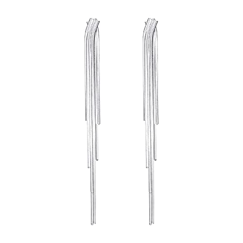 Yowablo Silber Nadel Quaste Ohrringe Legierung Ohrstecker Frosty Wind Ohrringe Weibliche Ohrstecker Geschenk Ohrringe Damen Stecker von Yowablo