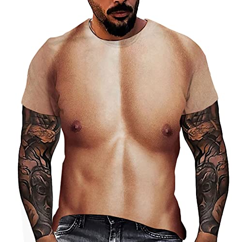 t Shirt Herren Unisex Modische Damen-Blusen, Bedruckt, lustig, Rundhalsausschnitt, lässig, ärmellos Blusen Damen Langarm (L,L-c) von Yowablo