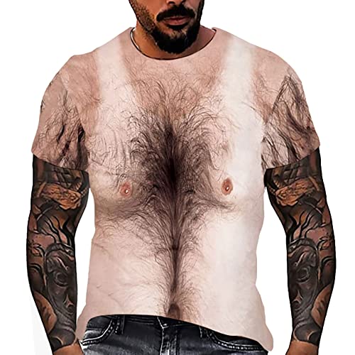 t Shirts männer t Shirt Damen t Shirt Herren Unisex Mode Frauen Gedruckt Lustige Rundhals Casual Ärmellose Tops Blusen (4XL,P-c) von Yowablo